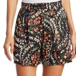 ATM Anthony Thomas Melillo Black floral shorts, size 6